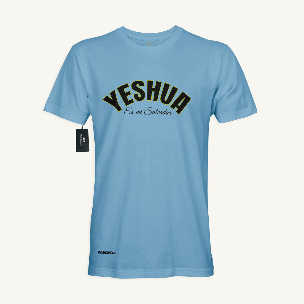 Camiseta Yeshua Es mi Salvador | Azul Cielo