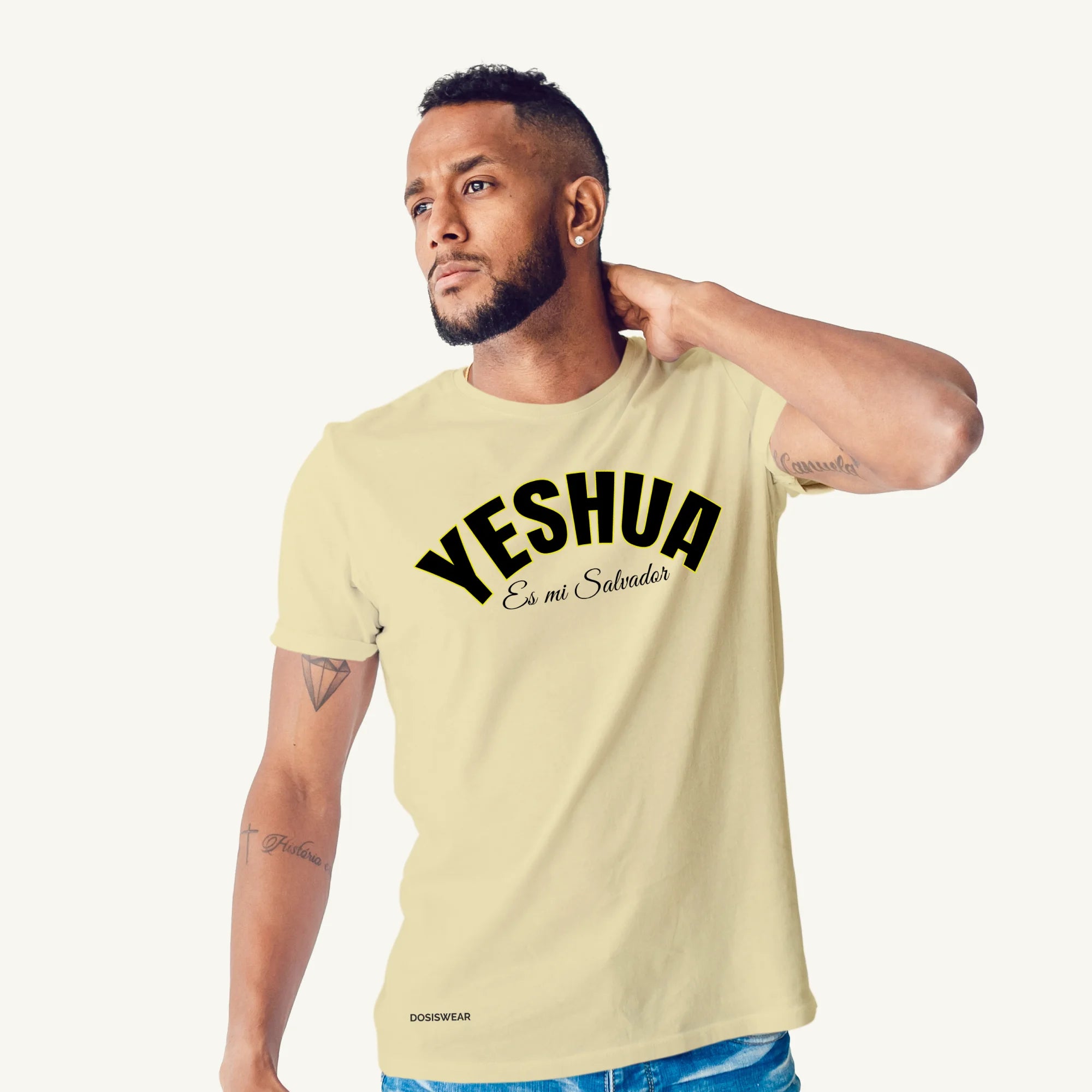 Camiseta Yeshua Es mi Salvador | Crema
