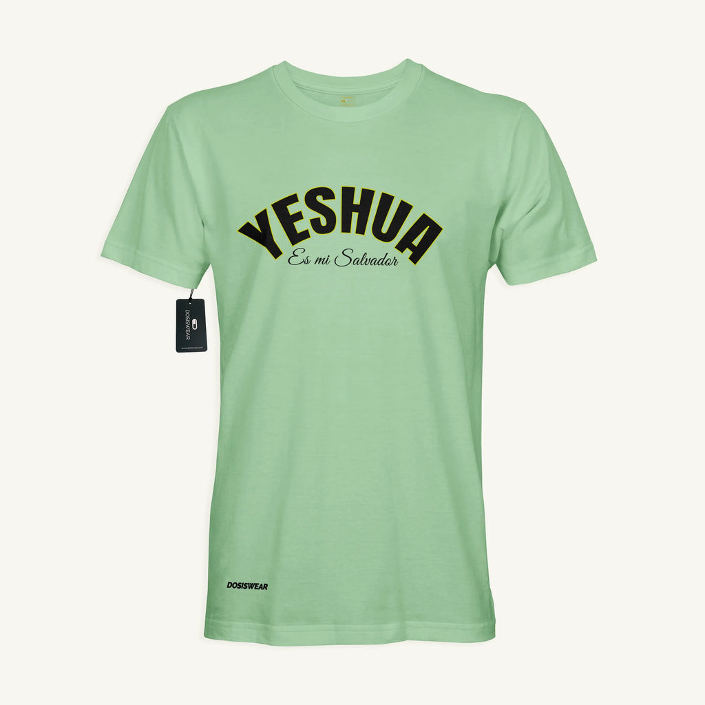 Camiseta Yeshua Es mi Salvador | Verde Pistacho