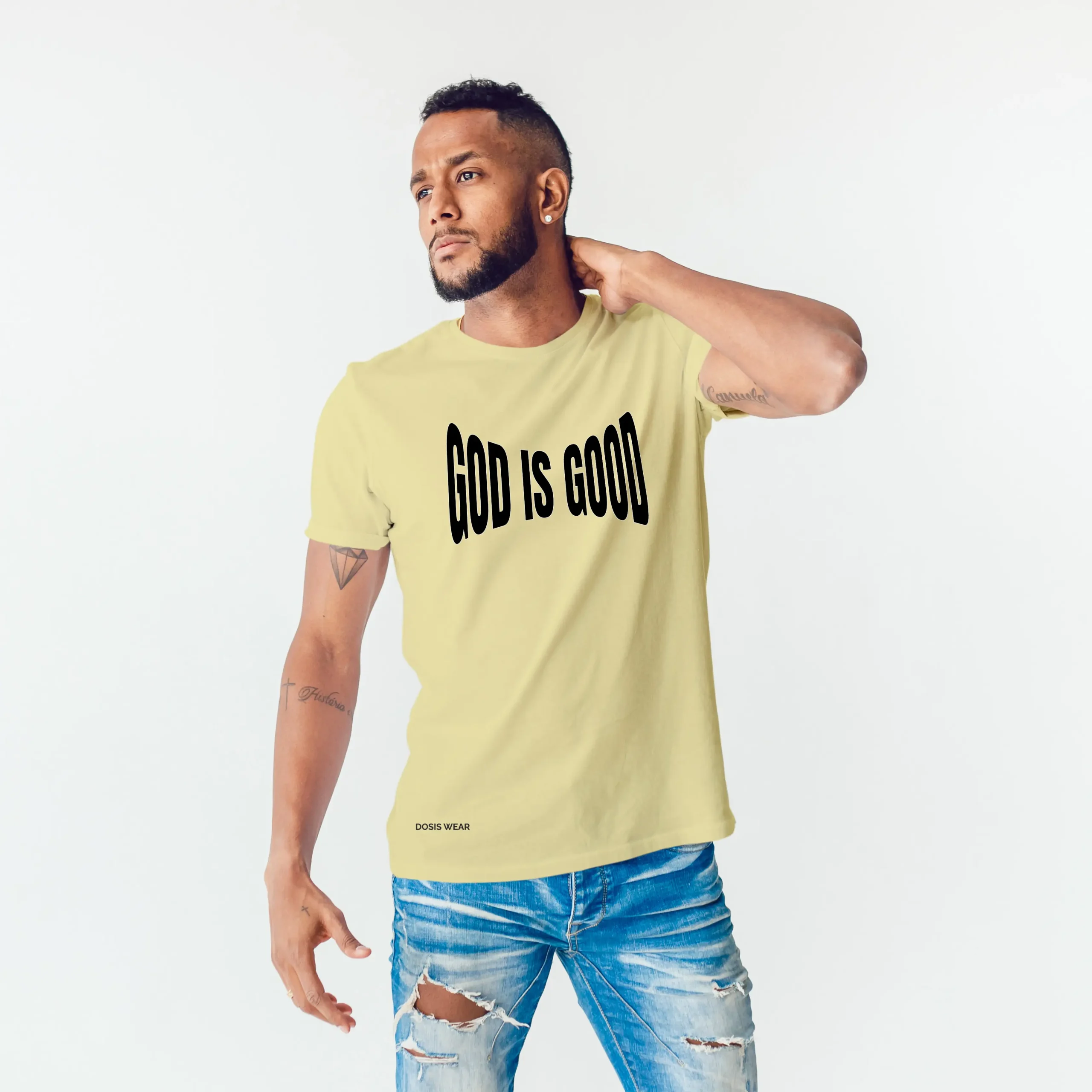 camiseta cristiana vainilla god is good hombre & mujer | algodón peruano. camiseta cristiana vainilla god is good hombre & mujer | algodón peruano.